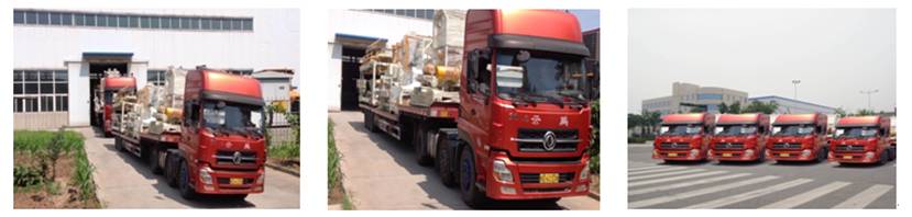 免燒空心磚機(jī)、空心砌塊磚機(jī)設(shè)備發(fā)貨現(xiàn)場(chǎng)