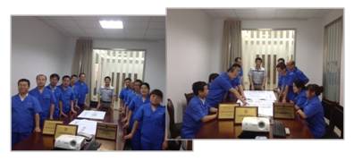 免燒空心磚機(jī)、空心砌塊磚機(jī)設(shè)備研發(fā)團(tuán)隊(duì)