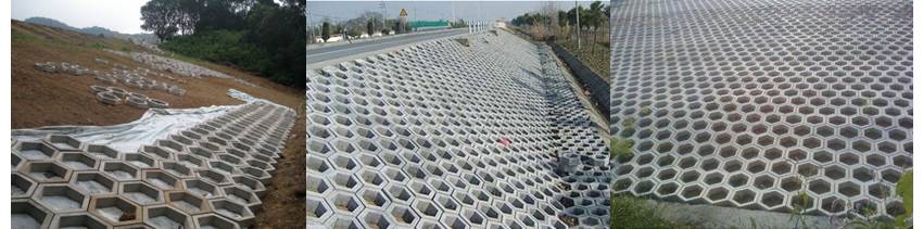 空心六邊(角)護坡磚實景應用 空心六邊(角)護坡磚實景應用