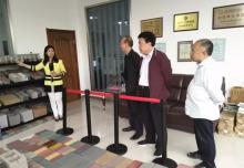 陜西省建筑節能協會、省墻改辦領導蒞臨西安銀馬參觀指導