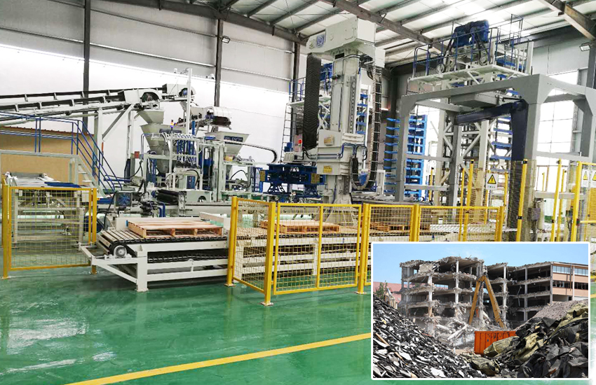 混凝土砌塊成型機:建筑垃圾資源化利用需面面俱到